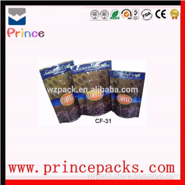 Plastic food packaging stand up pouch bag with zipper for fresh fruits